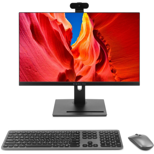Моноблок DIGMA PRO Vision DM23R7-ADXW02 23.8" Full HD, AMD Ryzen 7 7735U, 16ГБ DDR5, 512ГБ SSD, Windows 11 Pro, черный