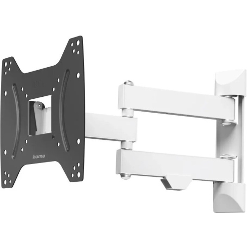Кронштейн для телевизора Hama Fullmotion 118084 черный/белый 19"-48" настенный