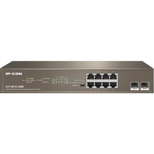 Коммутатор IP-COM G1110P-8-150W 8Port 1000M POE