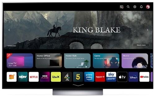 77" (195 см) OLED-телевизор LG OLED77C3RLA серый