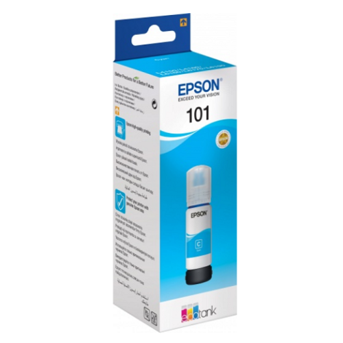 Картридж струйный Epson L101 C13T03V24A синий (70мл) для Epson L4150/L4160/L6160/L6170/L6190