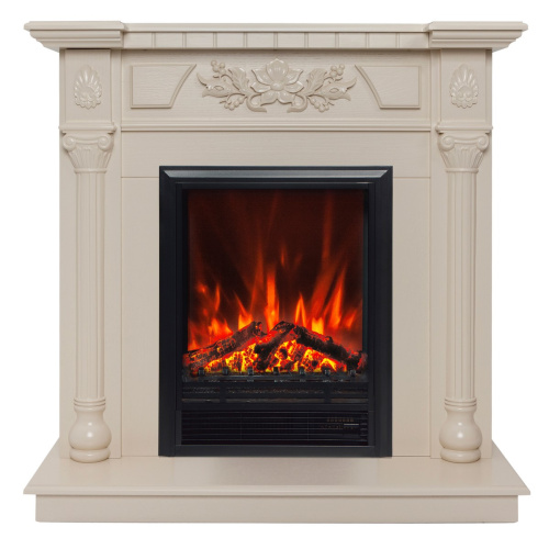 Электрокамин RealFlame Dacota WT белый дуб с очагом Eugene