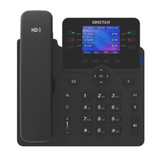 Телефон IP Dinstar C63GP черный