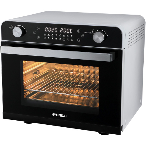 Мини-печь Hyundai MIO-HY087 серебристый/черный