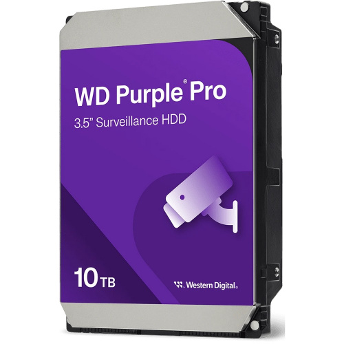 HDD Western Digital Purple Pro WD102PURP 3.5" SATA 10Tb, 7200 rpm, 512MB buffer (DV NVR + AI)