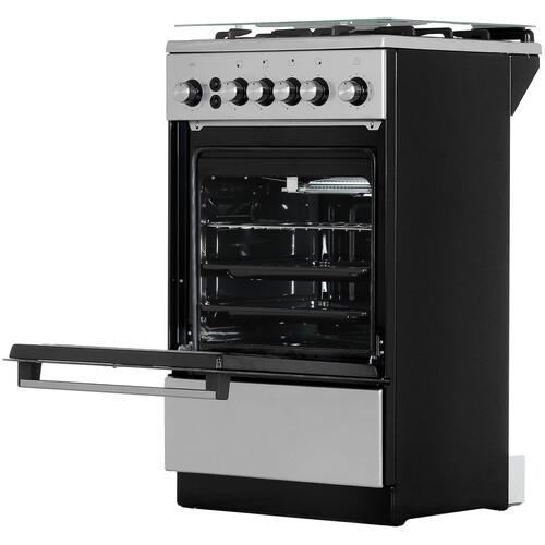 Газовая плита De Luxe 5040.40Г (кр) ЧР-010 серебристый