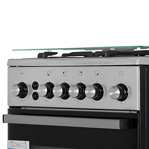 Газовая плита De Luxe 5040.40Г (кр) ЧР-010 серебристый