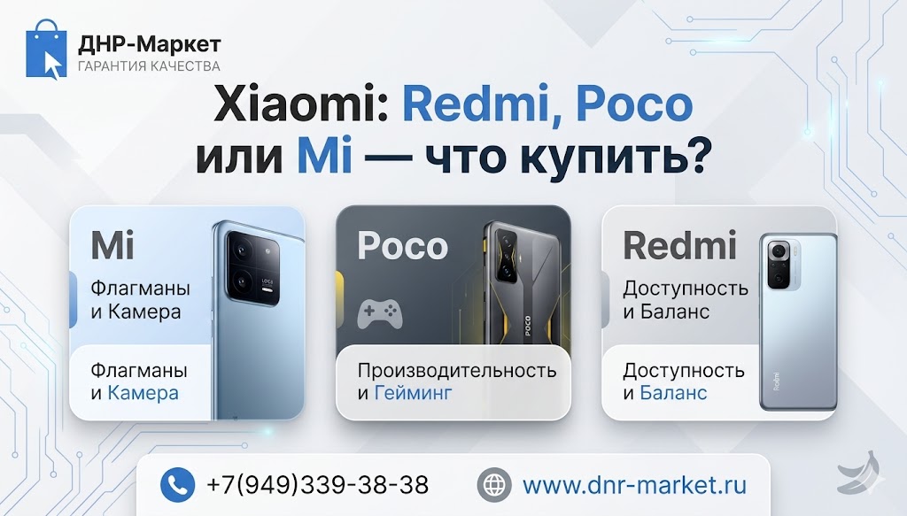Сравнение линеек Xiaomi: Redmi, Poco или Mi — что купить? Сравнение линеек Xiaomi: Redmi, Poco или Mi — что купить?