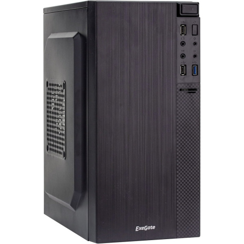 Корпус ExeGate BAA-104U Black EX277804RUS mATX, AAA350, 80mm, 2xUSB+1xUSB3.0, Audio