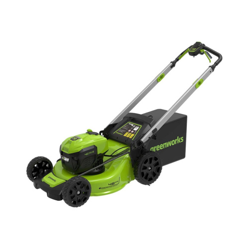 Газонокосилка аккумуляторная Greenworks GD40LM48SPK4, 2517407UB c АКБ и ЗУ