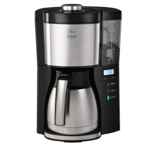 Кофеварка капельная Melitta Look V Therm Timer Black Filter 1000Вт черный/нерж