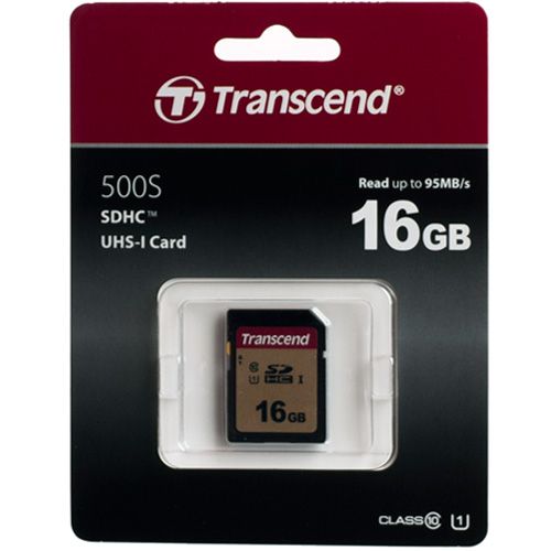 Карта памяти Transcend TS16GSDC500S 16GB UHS-I U1 SD card