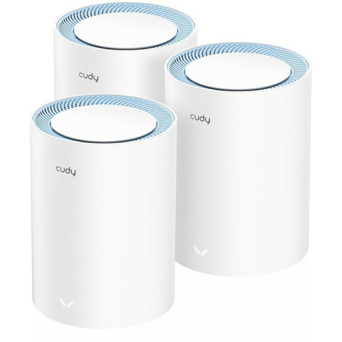 Бесшовный Mesh роутер Cudy M1200 (3-Pack) AC1200 10/100BASE-TX белый
