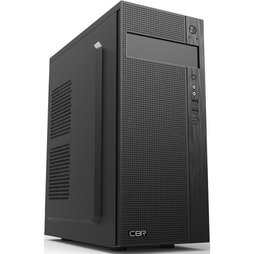 Корпус CBR PCC-ATX-E185-WPSU ATX Miditower E185, без БП, 2*USB 2.0, HD Audio+Mic, Black