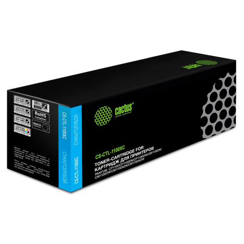 Картридж лазерный Cactus CS-CTL-1100XC cyan (2300стр.) для Pantum CP1100/CP1100DW/CM1100DN/CM1100