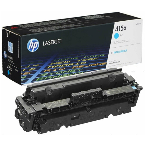 Картридж HP 415X W2031XH для LJ Pro M454/MFP M479/M480f голубой 6000 стр