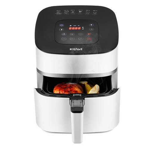 Аэрогриль Kitfort Kt-2217 Белый/Черный Аэрогриль Kitfort Kt-2217 Белый/Черный