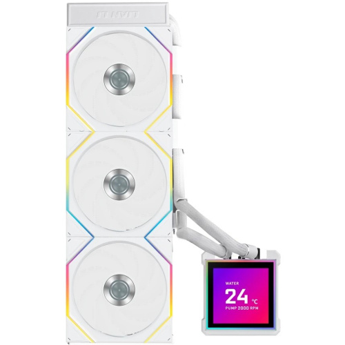 СВО Lian Li HydroShift II LCD-S 360TL (GHS2LCDS36TW White) (G89.GHS2LCDS36TW.R0) / 3.4" IPS LCD / 3x120mm ARGB PWM Fans