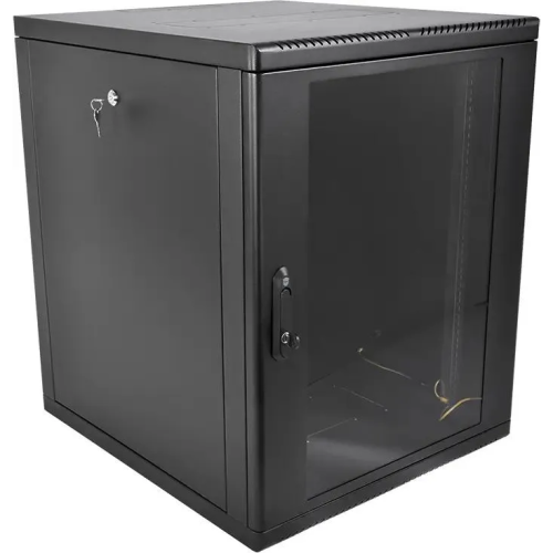 Шкаф коммутационный ЦМО ШРН-М-12.500-9005 настенный 12U 600x520мм черный