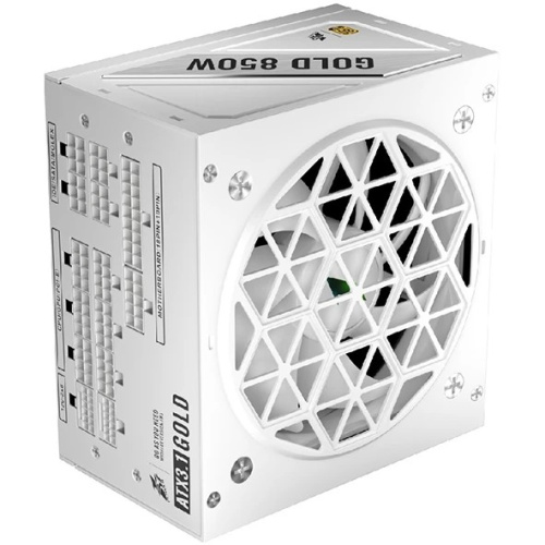 Блок питания 1STPLAYER NGDP Gold 850W White (HA-850BA4-WH) / ATX 3.1, APFC, 80 Plus Gold, LLC+DC-DC, full Japan solid-state, 120mm fan, full modular