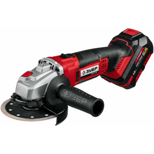 УШМ ЗУБР УШМ-18-125-41, 1 АКБ (4Ач), в кейсе