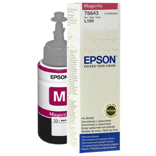 Чернила Epson L100/200 Magenta 70 ml (C13T66434A)