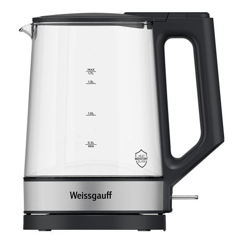 Электрочайник Weissgauff WK 1700 EcoGlass Graphite