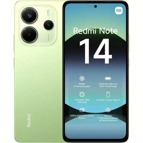 Смартфон Xiaomi Redmi Note 14 8/128 Гб Lte Лаймовый Зеленый