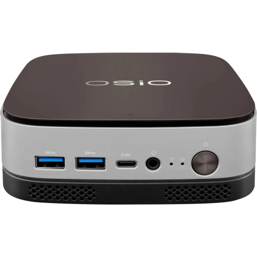 Неттоп OSIO BaseLine B51i-017 Intel Core i5 1235U, DDR4 16ГБ, 512ГБ(SSD), Intel Iris Xe, Windows 11 Pro, коричневый и серебристый