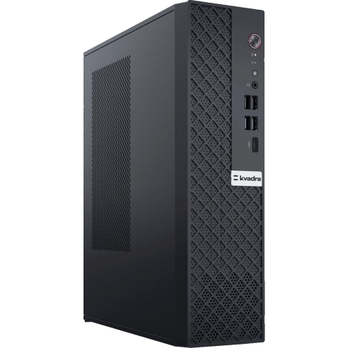 ПК KVADRA Tau (Y20SYSCAS201R-D106B8) SFF Core i3-12100, 16GB DDR4 3200 (1x16GB), SSD 512Gb, Intel Internal, noDVD, wired keyboard + mouse, noOS черный