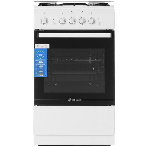 Газовая плита De Luxe 5040.46г (кр)-000 белый