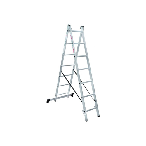 Лестница двухсекционная НОВАЯ ВЫСОТА 1220207 2х7 ступеней