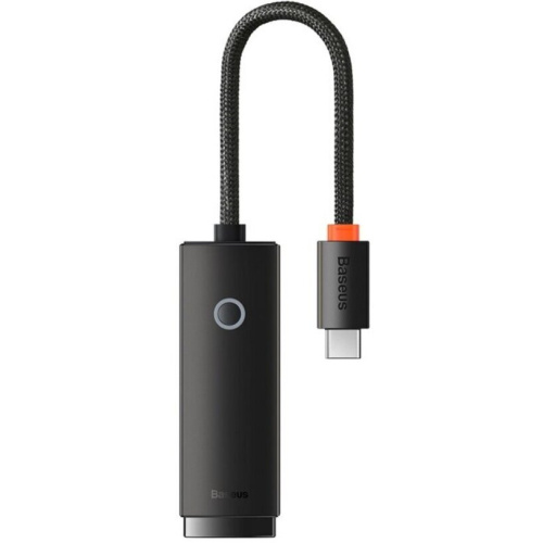 Сетевой адаптер Baseus Lite (WKQX000301) Ethernet Adapter Type-C to RJ45 LAN Port 1000Mbps Black