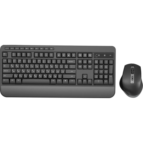 Клавиатура + мышь OKLICK S290W (351701) клав черный мышь черный USB беспроводная Multimedia