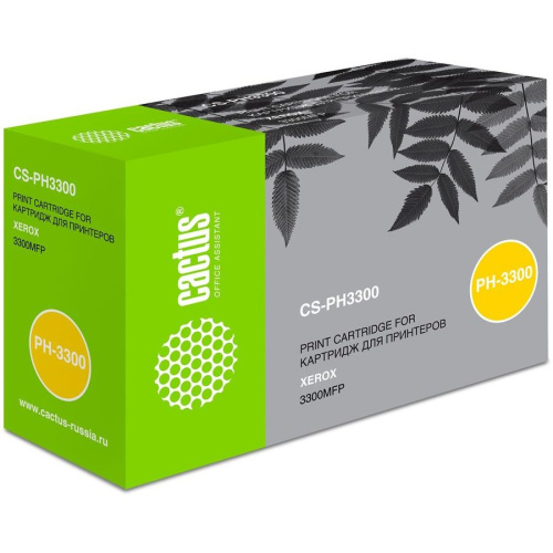 Тонер Картридж Cactus CS-PH3300 (106R01412) черный для Xerox Phaser 3300 MFP X (8000стр.)