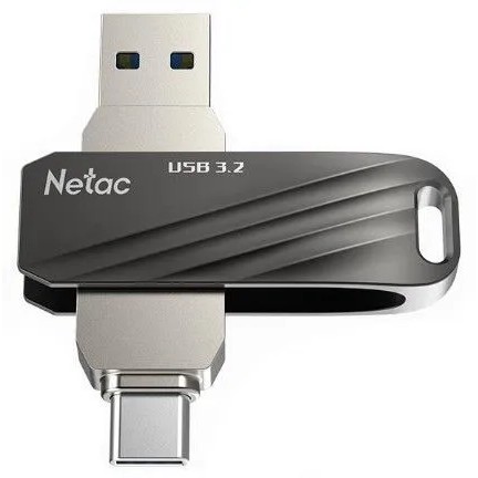 USB-флешка Netac US11 NT03US11C-064G-32BK 64GB USB3.0+TypeC Dual Flash Drive