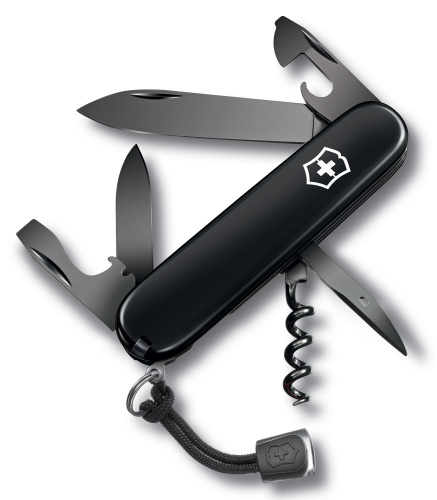 Нож перочинный Victorinox Spartan Onyx Black (1.3603.31P) 91мм 12функций черный карт.коробка