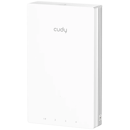 Точка доступа Cudy AP1300 Wall встраиваемая в стену гигабитная Wi-Fi AC1200, 2,4/5ГГц, до 1167Мбит/с, 5х1Гбит/с