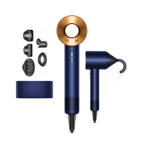 Фен с кейсом Dyson Supersonic HD08 560711-01 вилка IN Prussian Blue/Rich Copper синий/медный