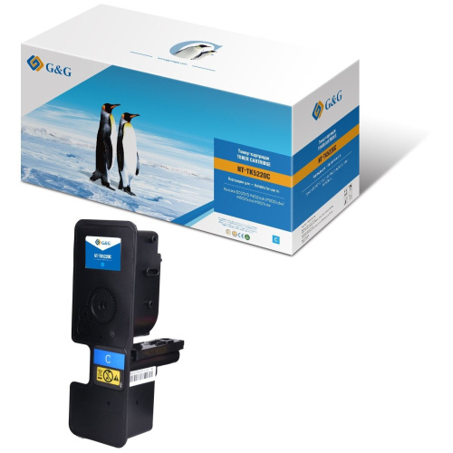 Картридж лазерный G&G GG-TK5220C голубой 1200стр для Kyocera Ecosys P5021cdn/P5021cdw/M5521cdn/M5521cdw