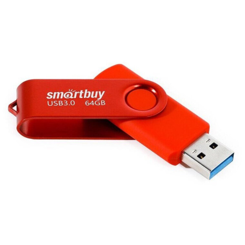 USB-флешка SMARTBUY (SB064GB3TWR) UFD 3.0/3.1 064GB Twist Red красный