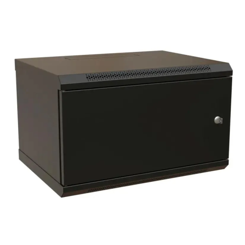 Шкаф коммутационный WRline WR-TW-0966-SR-RAL9004 настенный 9U 600x600мм черный