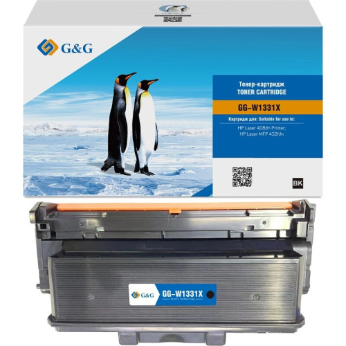 Картридж лазерный G&G GG-W1331X W1331X черный (15000стр) для HP Laser 408dn/MFP 432fdn
