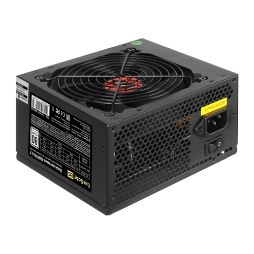 Блок питания ExeGate 400PPH-LT EX292148RUS 400W ATX, APFC, КПД 82 (80 Plus), 12cm fan, 24pin, (4+4)pin, PCIe, 5xSATA, 3xIDE, black