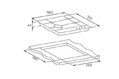 Газовая варочная поверхность Weissgauff HGG 641 BV