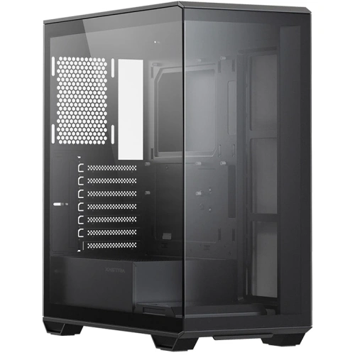 Корпус XASTRA Q600-0F-UC Black ATX/Aquarium/Screewless/no fans/Type-C