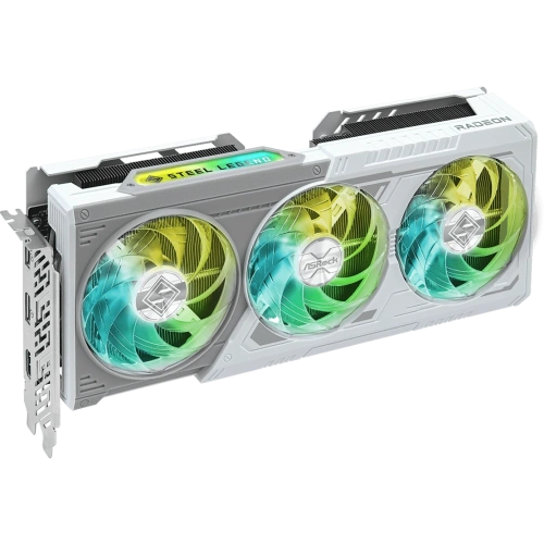 Видеокарта ASRock AMD Radeon RX 9060XT Steel Legend 16ГБ (RX9060XT SL 16GO), GDDR6, OC, Ret