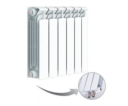 Биметаллический радиатор отопления  Rifar Base Ventil L 350 X6