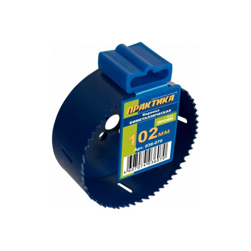 Коронка биметаллическая ПРАКТИКА 036-070 102 мм