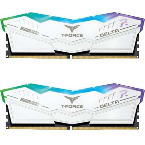 ОЗУ TEAMGROUP T-Force Delta RGB 32GB (FF4D532G6600HC34DC01) (2x16GB) DDR5 6600MHz CL34 (34-40-40-84) 1.4V / White